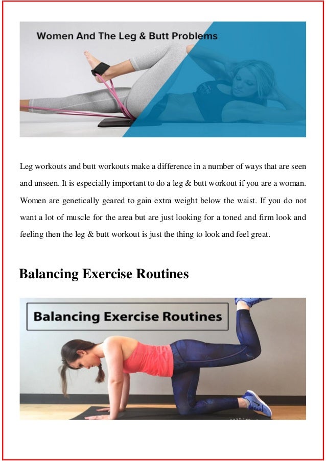 Butt Leg Workout Women